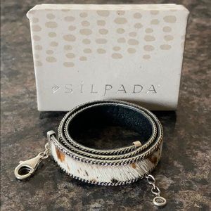 Silpada Mountainside Wrap Bracelet (w/ cowhide)